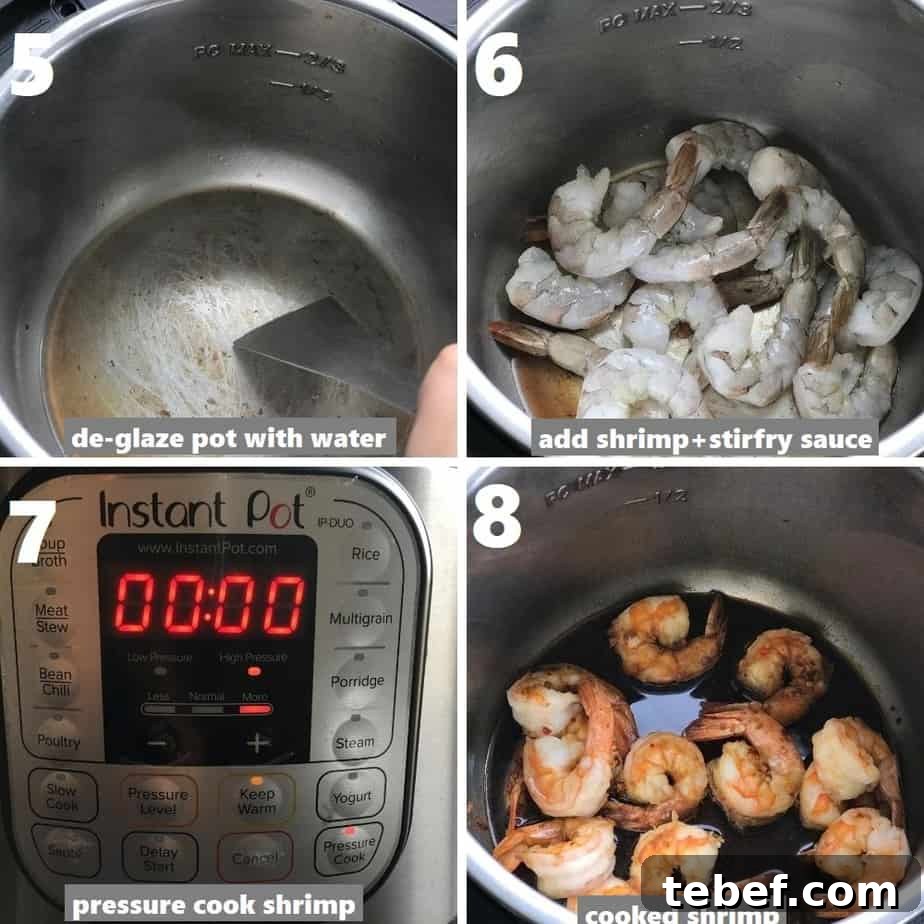 Instant Pot Shrimp Stir-Fry: Quick Garlic Soy Recipe 6 pressure cook shrimp in instant pot