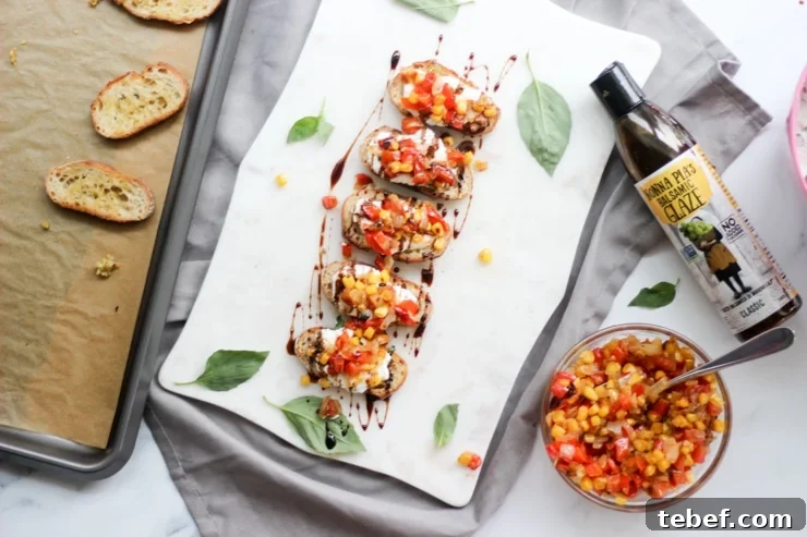 nonna pia's balsamic glaze on ricotta toasts