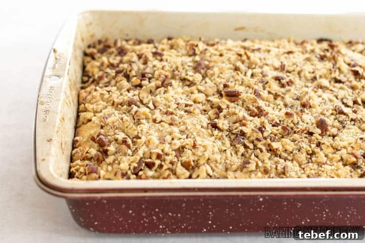 cowboy coffee cake recipe in pan