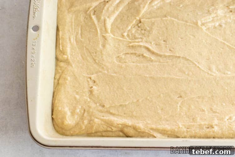 batter in pan