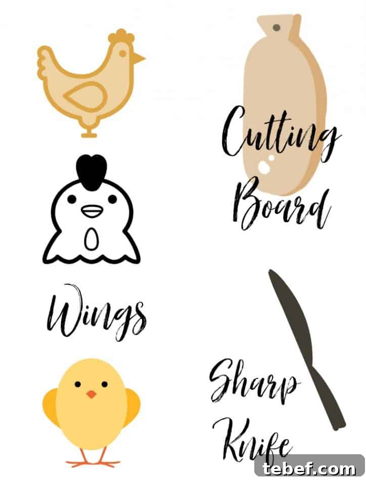 How to Break Down Chicken Wings for Crispy Cooking 3 ingredients on table