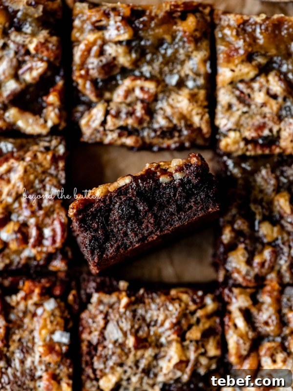 Homemade Baked Chocolate Donuts Recipe for Moist, Rich Donuts 10 Salted pecan pie brownies placed on brown parchment paper with the center brownie placed on its side.