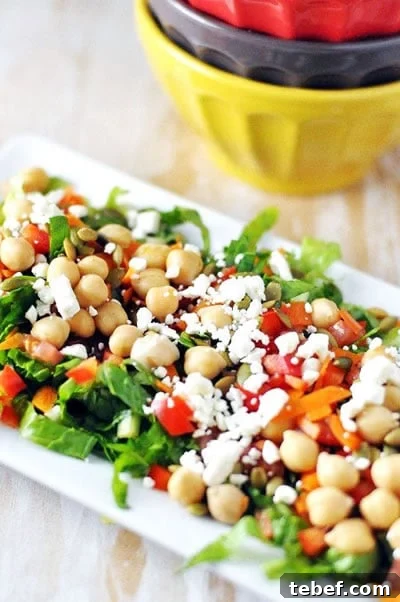 Chickpea, Pumpkin Seed & Feta Salad