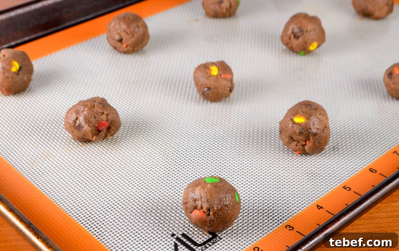 Mini Chocolate M&M Cookies Mini Chocolate M&M Cookies