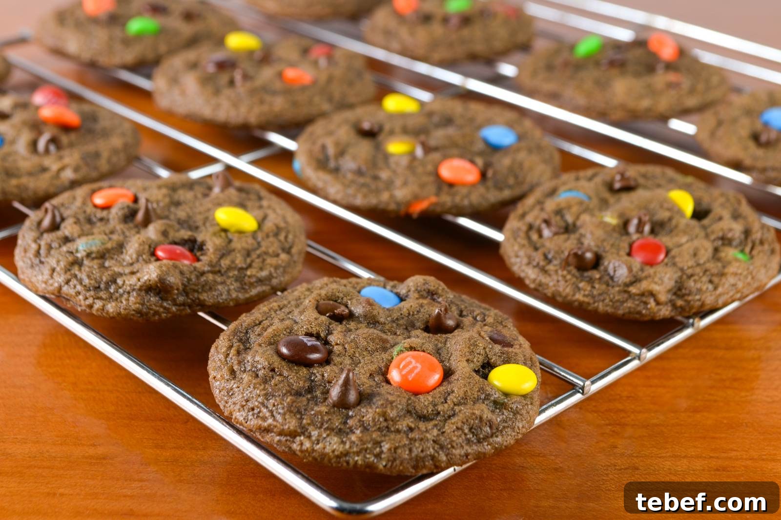 Mini Chocolate M&M Cookies