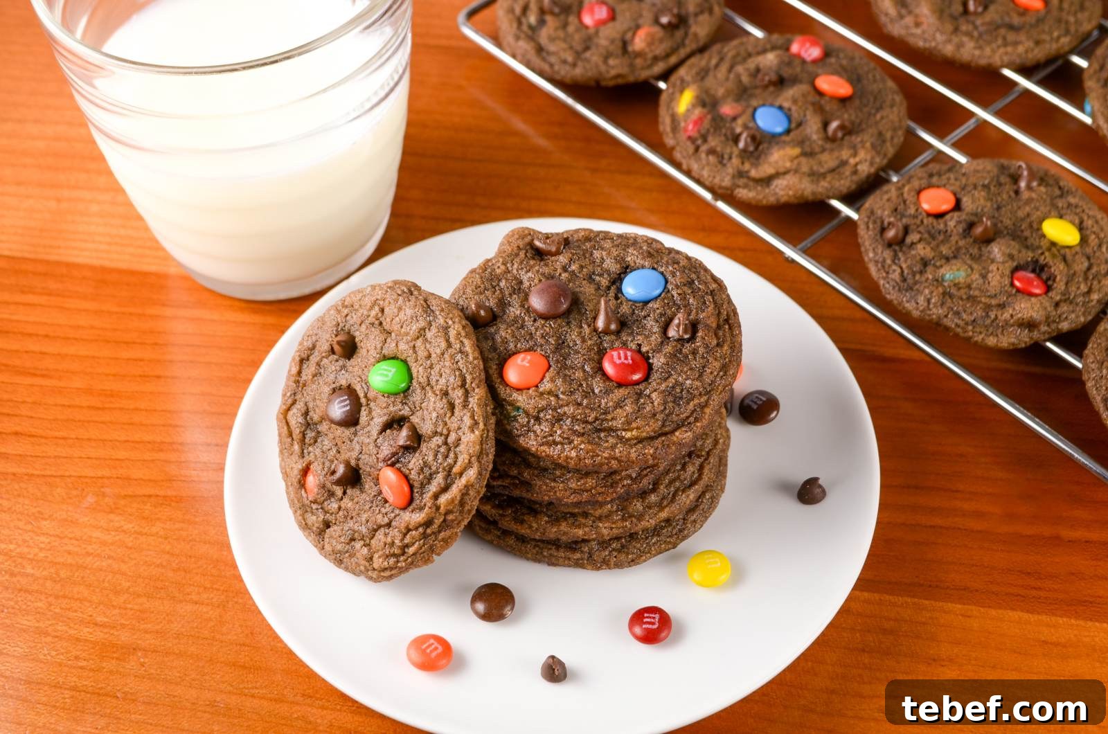 Mini Chocolate M&M Cookies Mini Chocolate M&M Cookies
