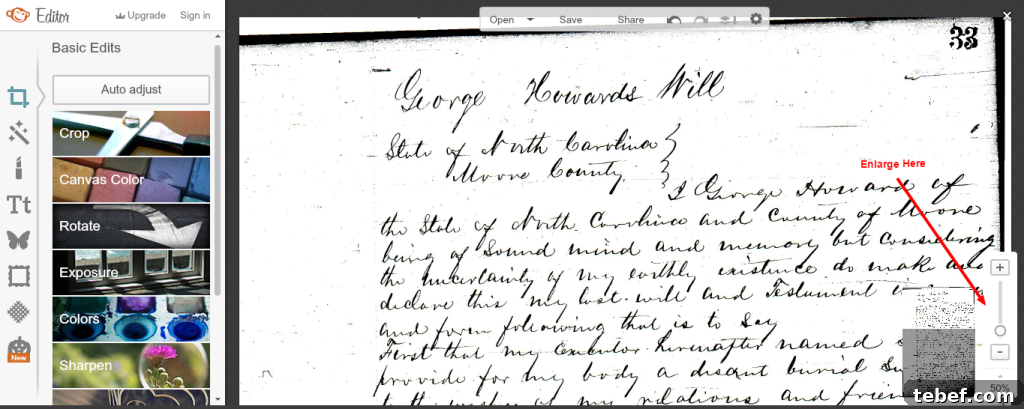 How PicMonkey Can Improve Your Genealogy Research 6 Will of George Howard
