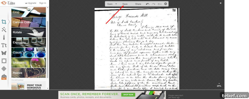 How PicMonkey Can Improve Your Genealogy Research 8 Will of George Howard