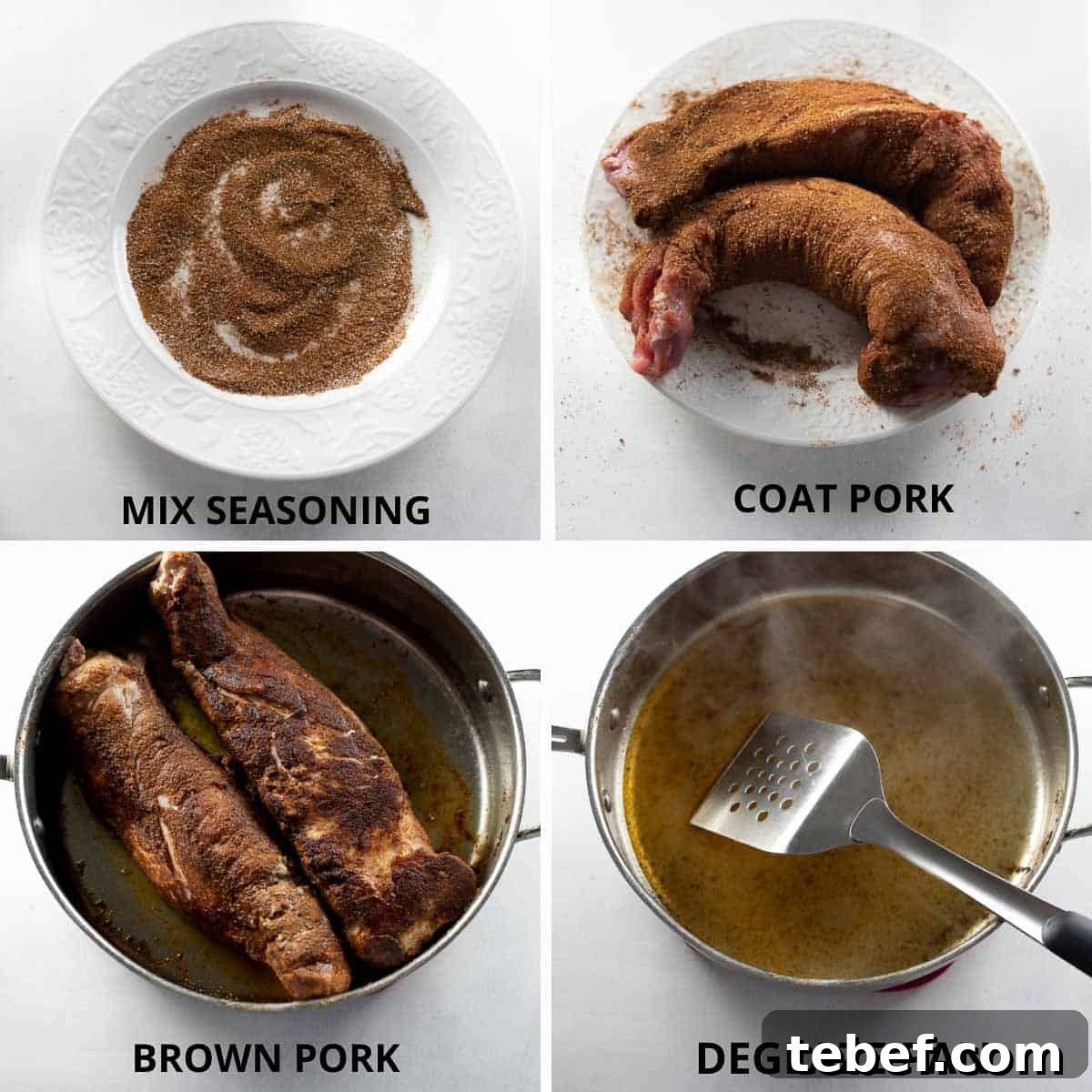 Slow-Cooker Sweet Pork Tacos Recipe for Tender, Flavorful Tacos 4 step by step photos of how to make slow cooker pork tenderloin