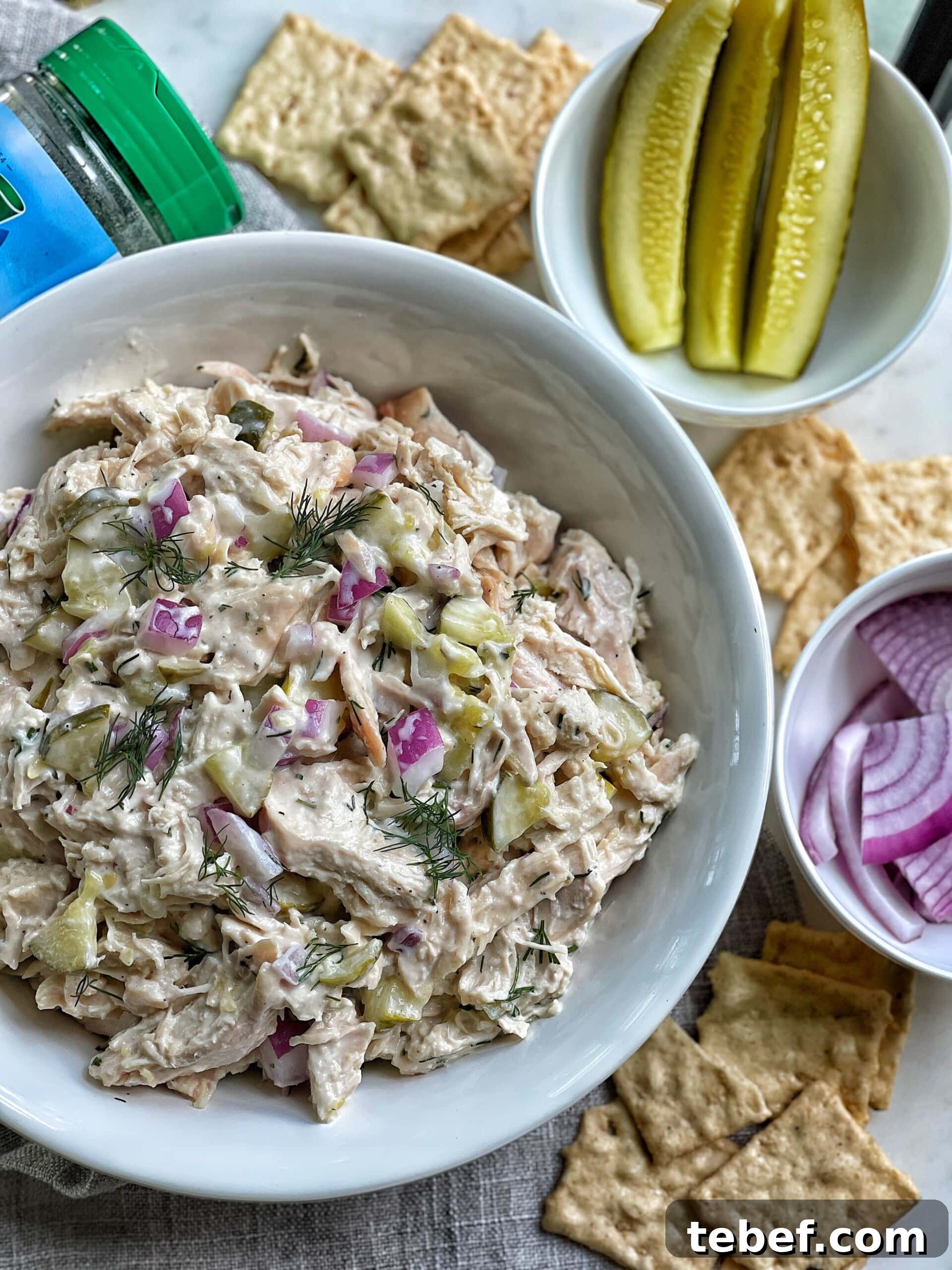 Dill Ranch Chicken Salad with Light Yogurt Dressing 2 dill ranch chicken salad