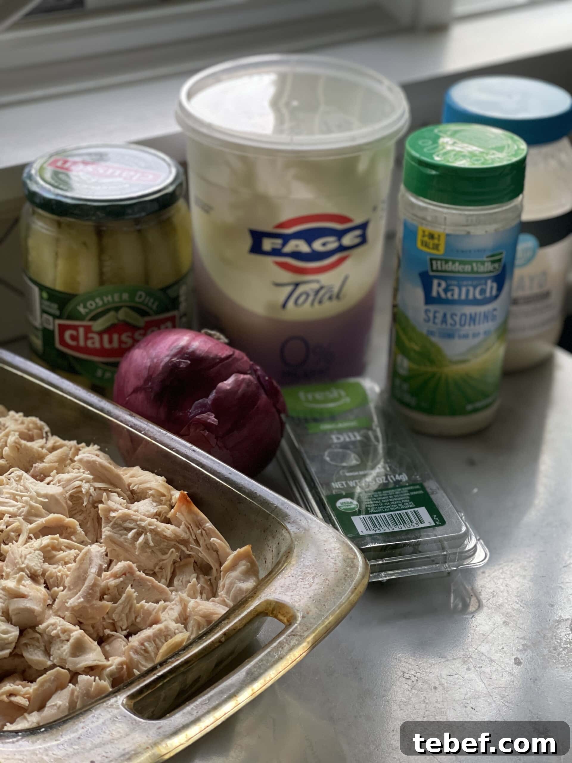 Dill Ranch Chicken Salad with Light Yogurt Dressing 3 dill ranch chicken salad