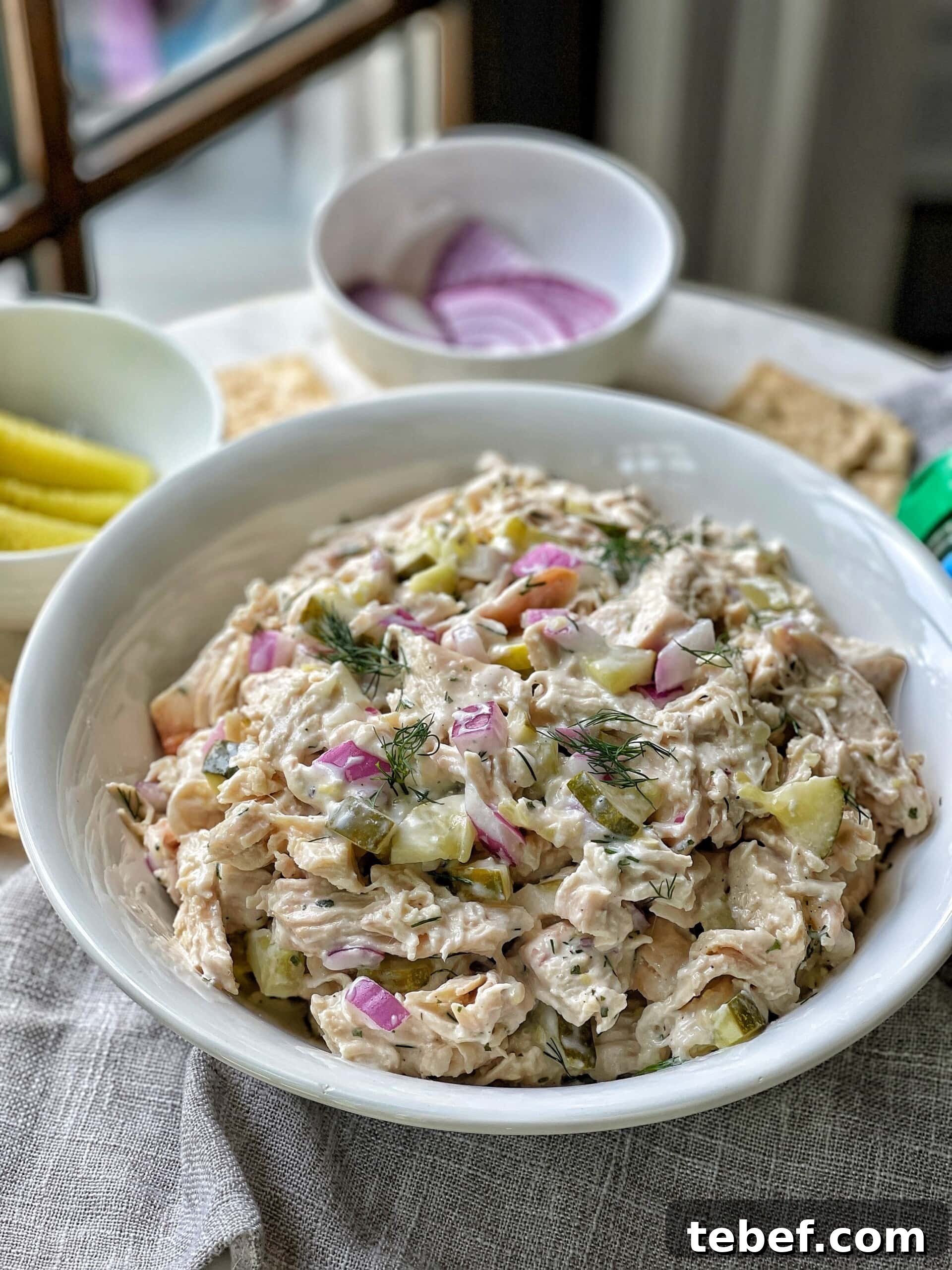 Dill Ranch Chicken Salad with Light Yogurt Dressing 4 dill ranch chicken salad