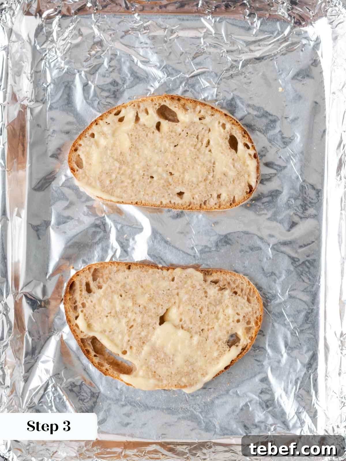 horseradish spread on toasts.
