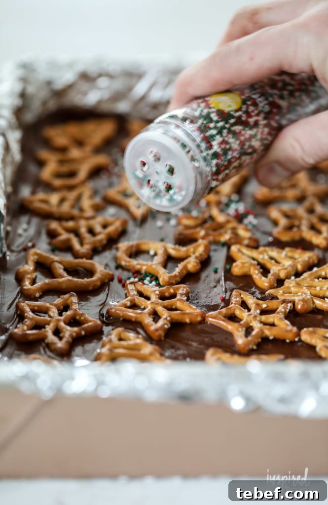 Chocolate Peanut Butter Pretzel Bars Recipe — Crunchy No-Bake Treat 7 Holiday pretzel bars