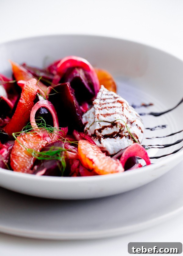 Roasted Beet Salad with Whipped Ricotta, Fennel & Orange 6 Roasted Beet Salad with Whipped Ricotta, Fennel, and Orange