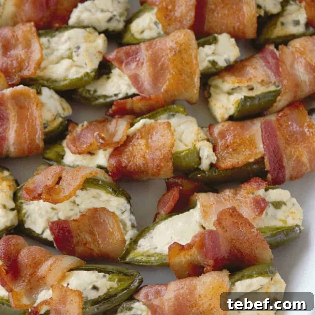 What to Serve with Little Smokies: 10 Delicious Side Dishes 8 jalapeño poppers wrapped in bacon