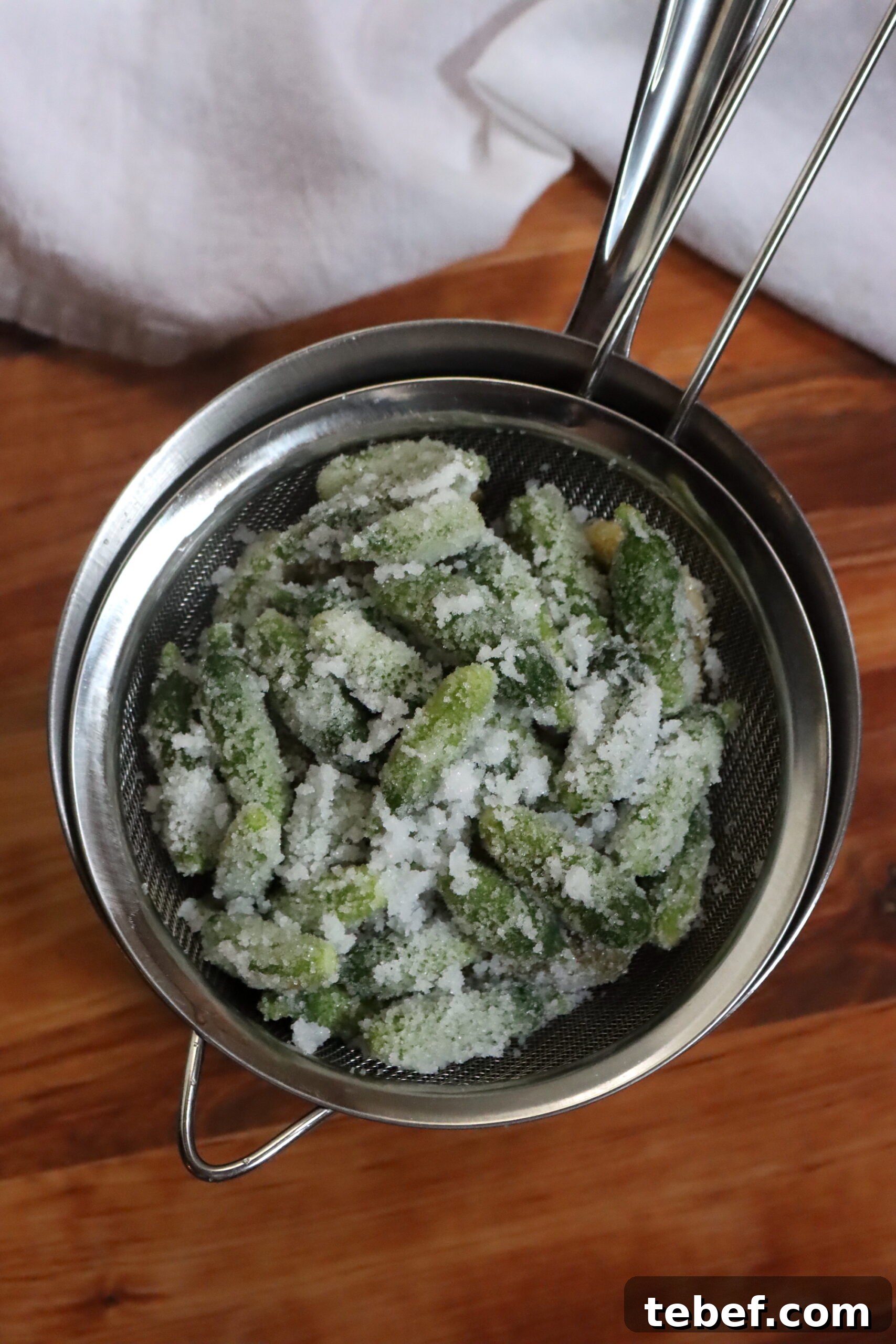 Authentic French Cornichons Recipe: Classic Pickled Gherkins Guide 6 Salting Cornichons