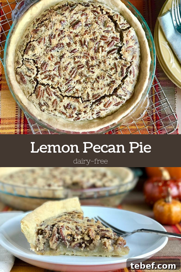 dairy-free lemon pecan pie