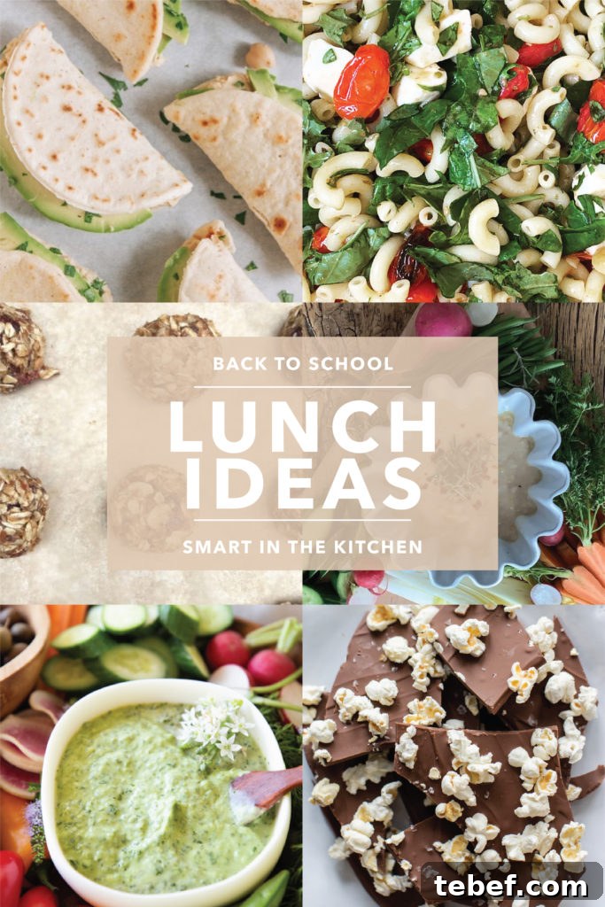 Looking for easy school lunch ideas? This list has it all! Easy main dishes, salad sides, high protein snacks, veggie dips, and dessert.