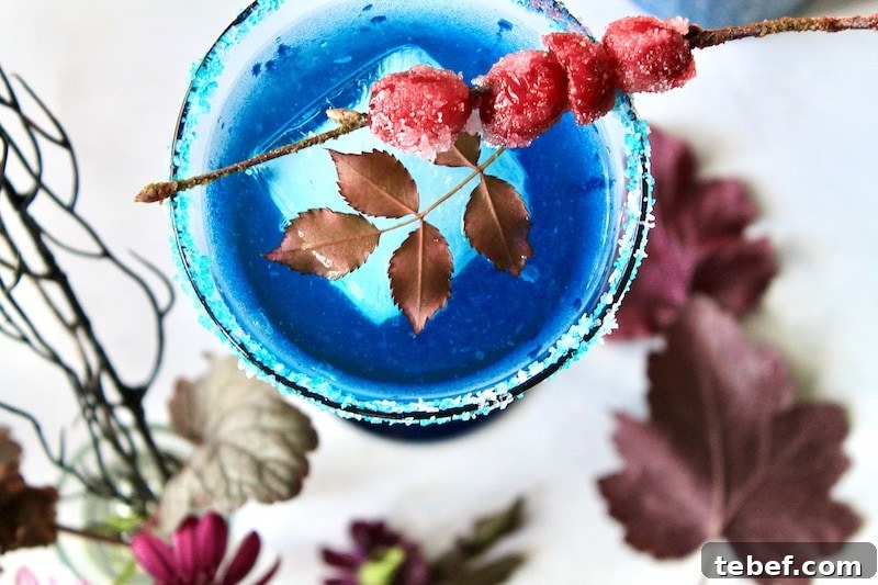 easy game of thrones night king halloween cocktail