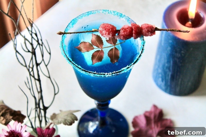make a fun blue party cocktail for halloween 