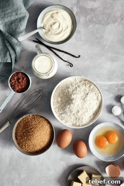 Flour, sugar and other baking ingredients