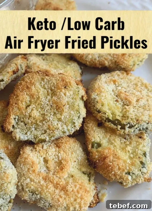 Keto Air Fryer Fried Pickles — Low-Carb Recipe 7 fried pickles air fryer keto pin