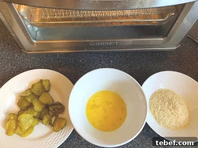 Keto Air Fryer Fried Pickles — Low-Carb Recipe 3 ingredients for fried pickles