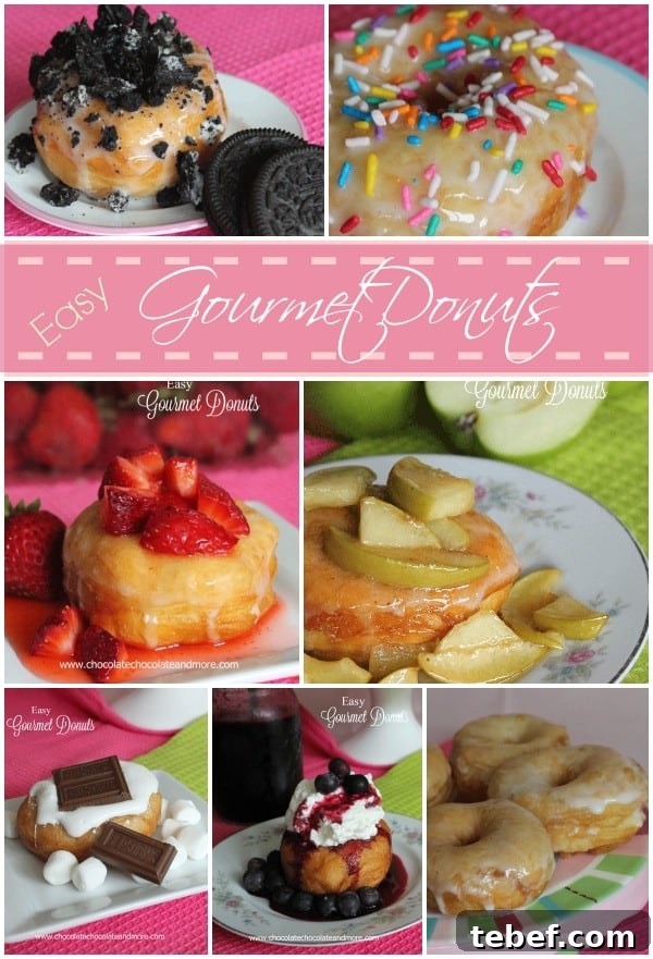 Gourmet Donuts Made at Home: Simple Recipes for Perfect Results 2 Easy Gourmet Donuts-fruits, cookies, candies, the possibilities are limitless