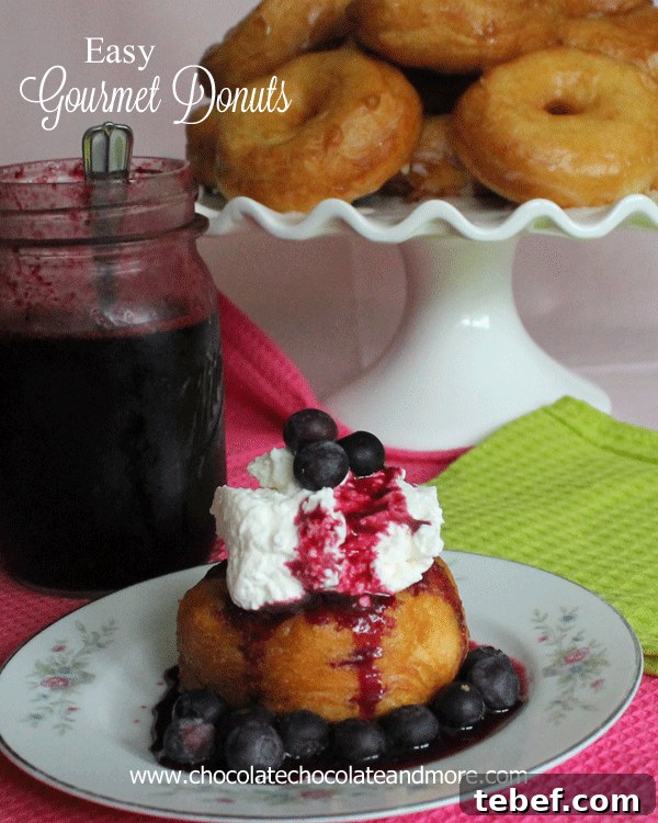Gourmet Donuts Made at Home: Simple Recipes for Perfect Results 15 Blueberry Heaven Easy Gourmet Donut-fruits, cookies, candies, the possibilities are limitless