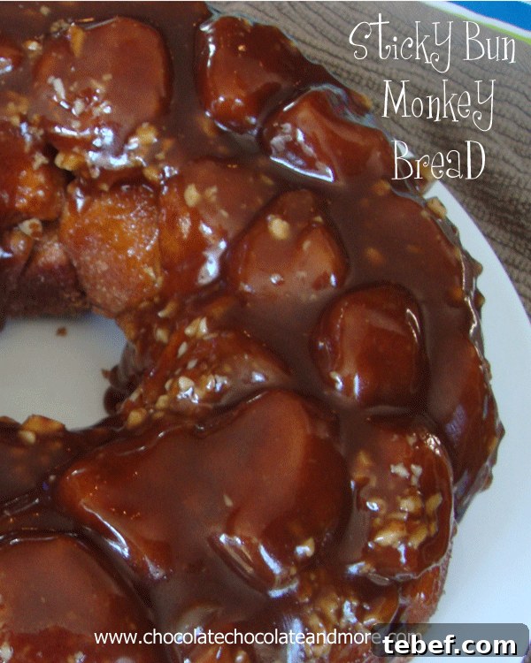 Gourmet Donuts Made at Home: Simple Recipes for Perfect Results 17 Sticky Bun Monkey Bread, a step up from plain Monkey Bread, Just look at all hat caramel, yum!