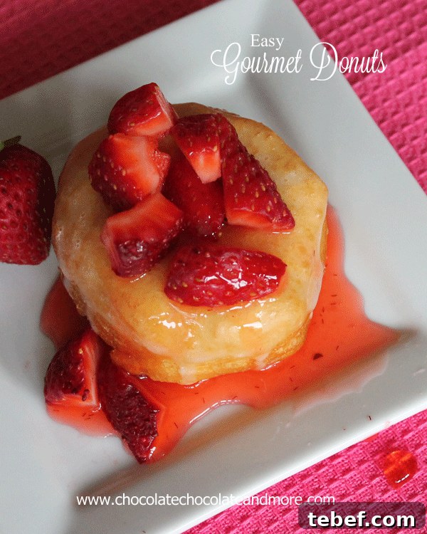 Gourmet Donuts Made at Home: Simple Recipes for Perfect Results 4 Strawberry Sensation Gourmet Donut-fruits, cookies, candies, the possibilities are limitless
