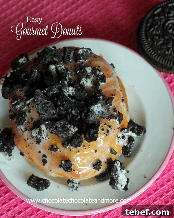Gourmet Donuts Made at Home: Simple Recipes for Perfect Results 7 Oreo Crumb Gourmet Donut-fruits, cookies, candies, the possibilities are limitless