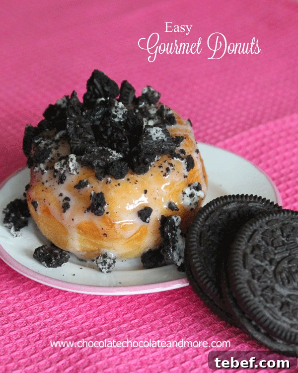 Gourmet Donuts Made at Home: Simple Recipes for Perfect Results 8 Oreo Crumb Gourmet Donut-fruits, cookies, candies, the possibilities are limitless