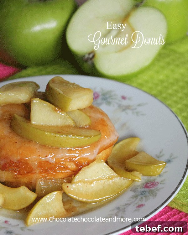 Gourmet Donuts Made at Home: Simple Recipes for Perfect Results 9 Fried Apple Gourmet Donut-fruits, cookies, candies, the possibilities are limitless