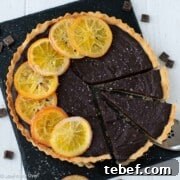 chocolate orange tart