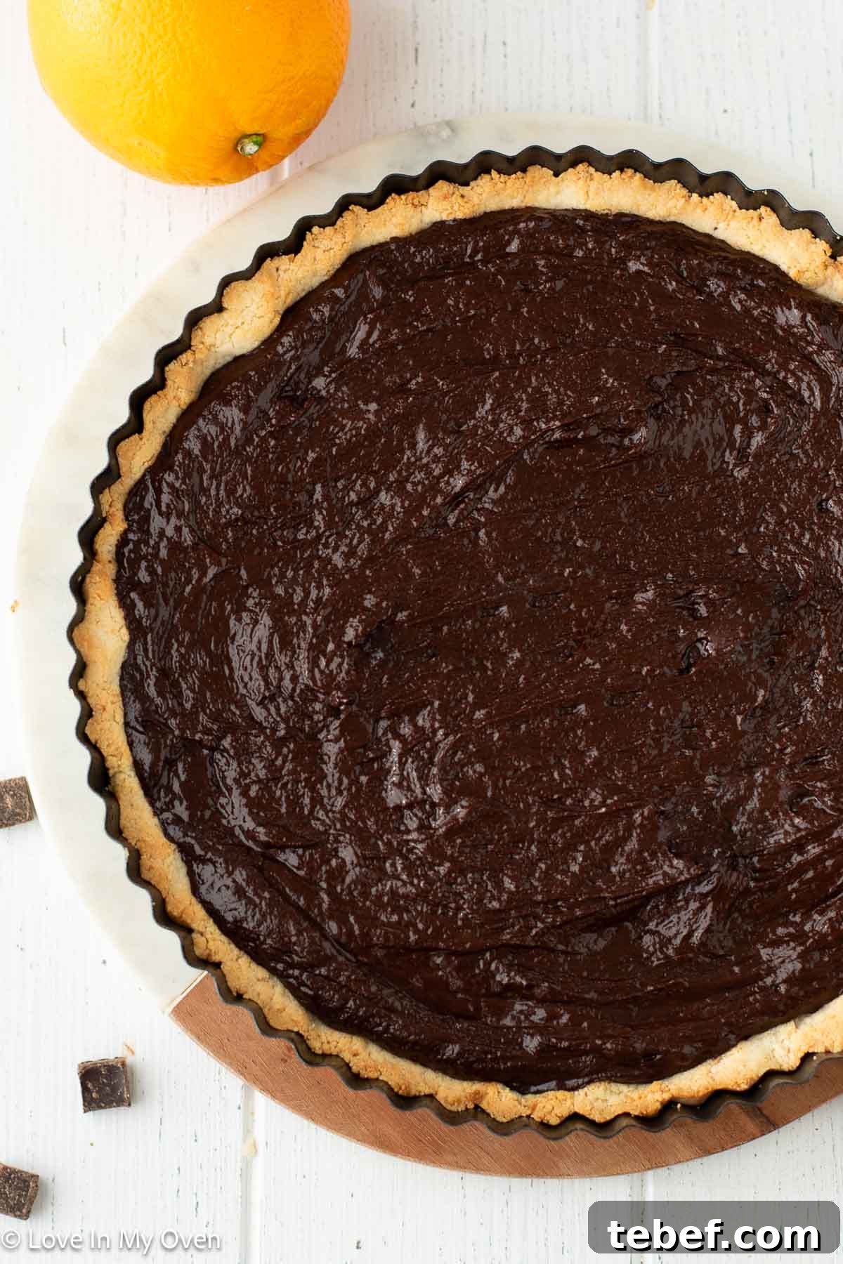 Decadent Chocolate and Orange Tart Recipe 8 chocolate orange tart