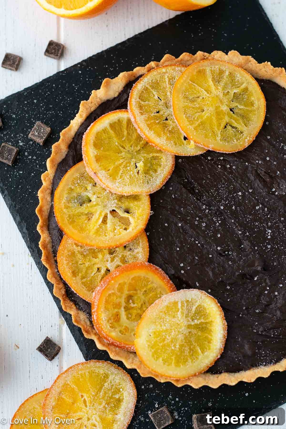Decadent Chocolate and Orange Tart Recipe 9 chocolate orange tart