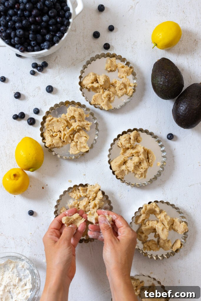 Press in Almond Shortbread Crust