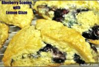 Lemon-Glazed Blueberry Scones Recipe for Tender, Flaky Pastries