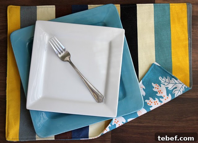 plate on placemat