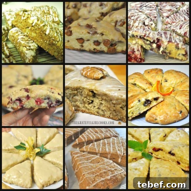 Scone recipes collage A collage of some of the other scone recipes on this blog.