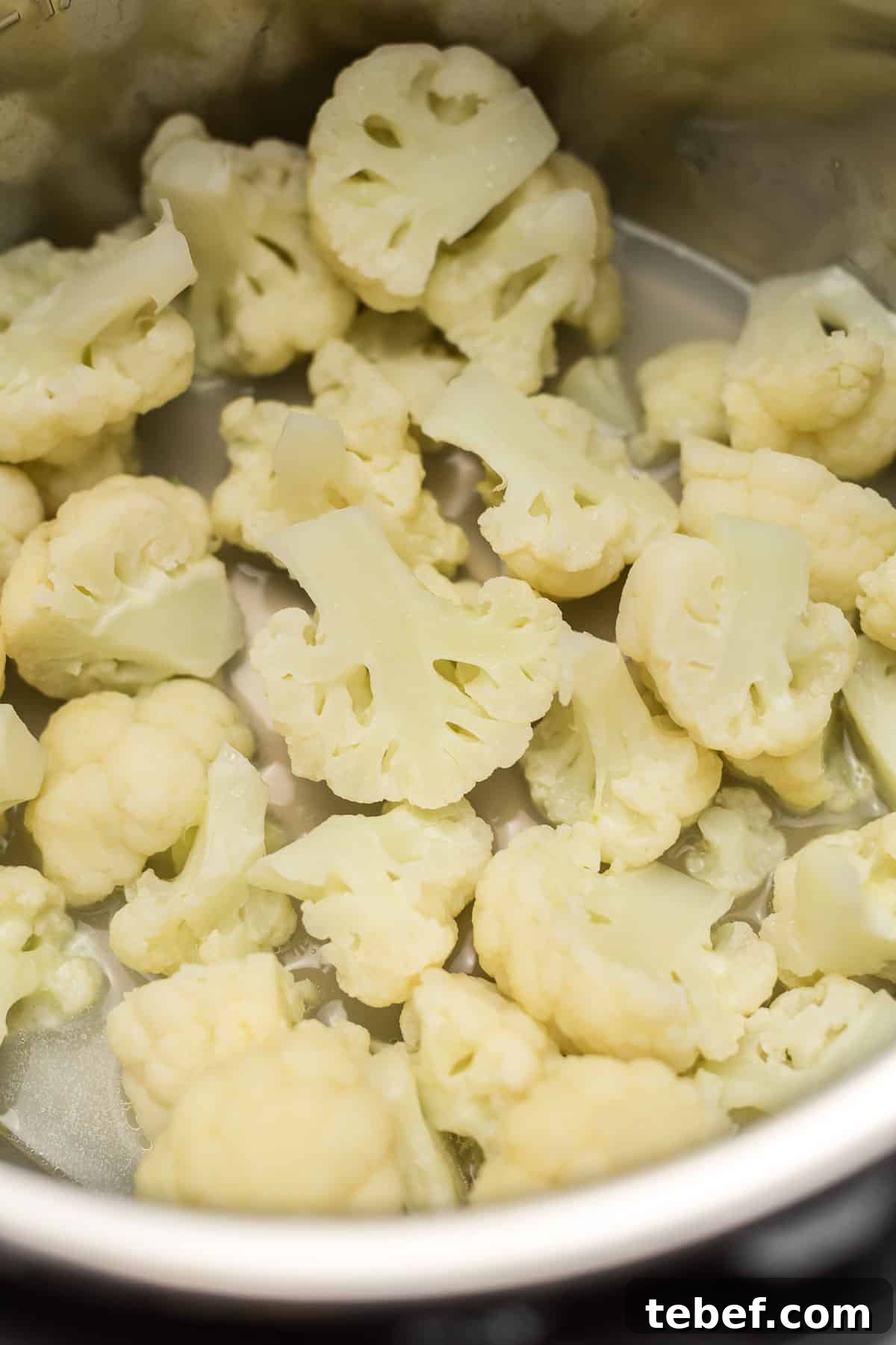 instant pot steamed cauliflower