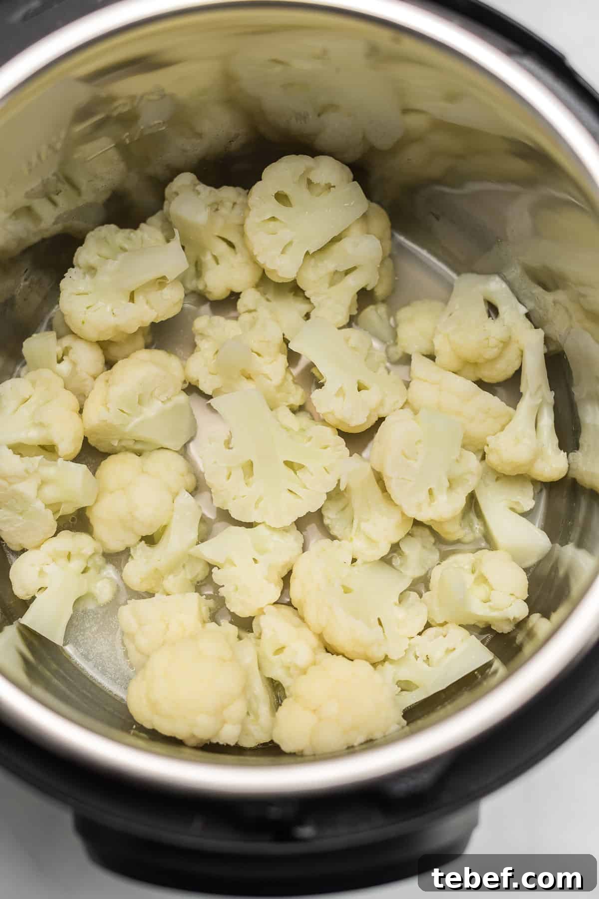 instant pot steamed cauliflower