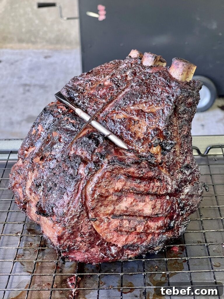 finished smoked prime rib recipe