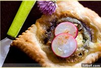 Sainte Maure, Eggplant, Thyme & Honey Tartlets Recipe