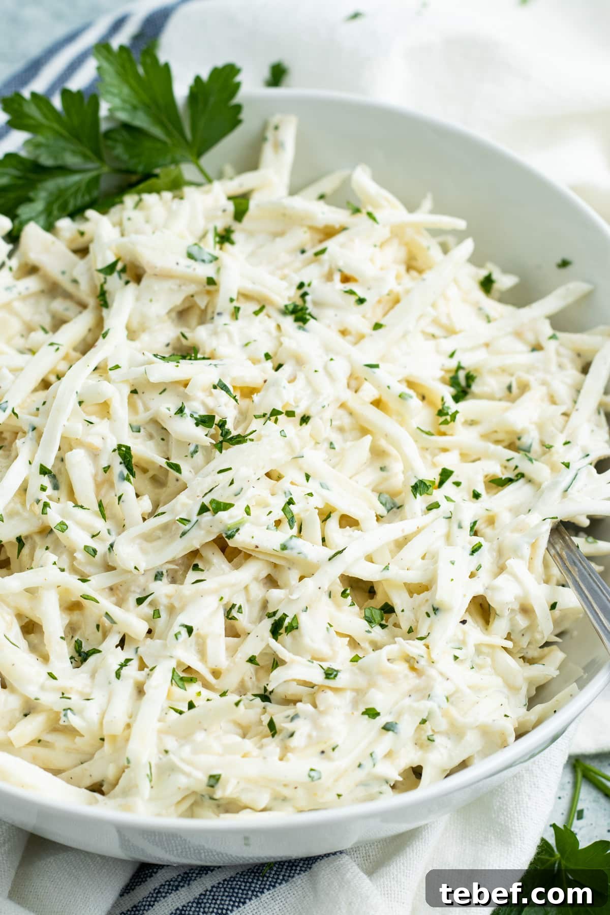 Celery Root Remoulade Recipe: Classic French Celeriac Salad 2 Bowl of celery root remoulade.
