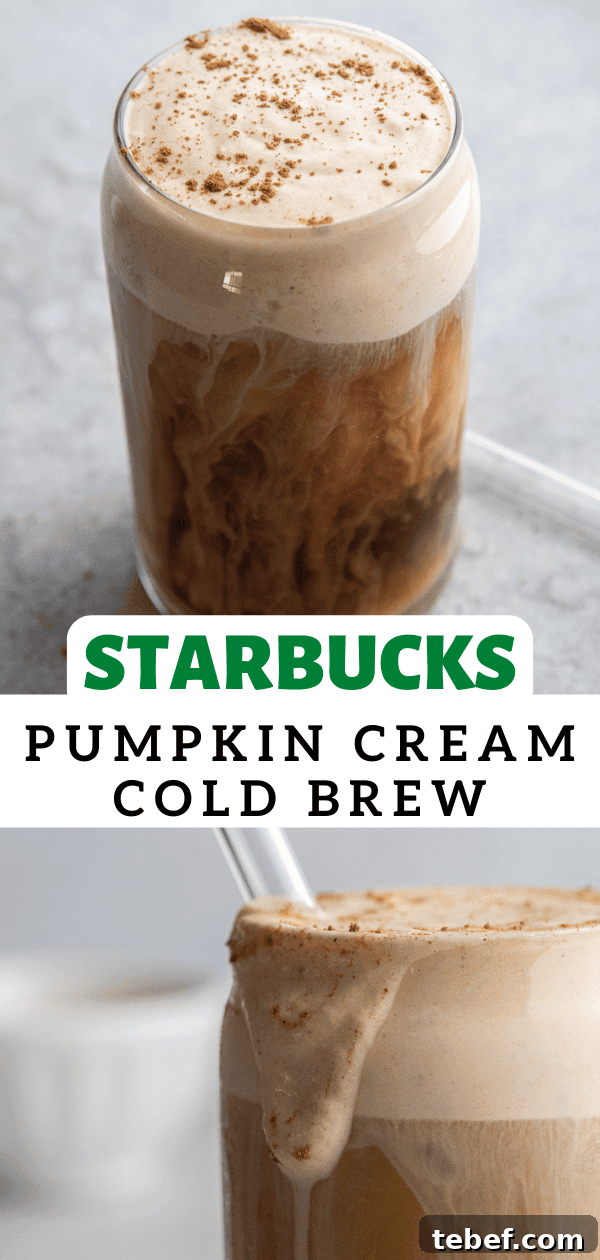 pumpkin cream cold brew