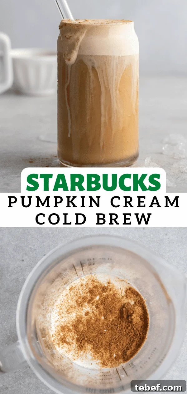 pumpkin cream cold brew