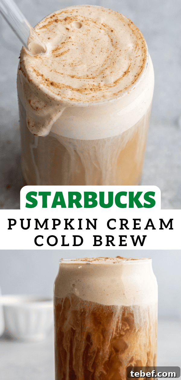 pumpkin cream cold brew
